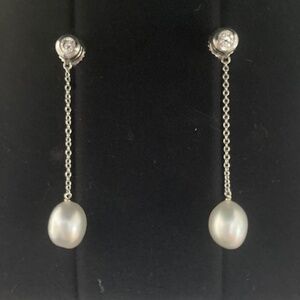 Elsa Peretti Diamond and pearl earrings